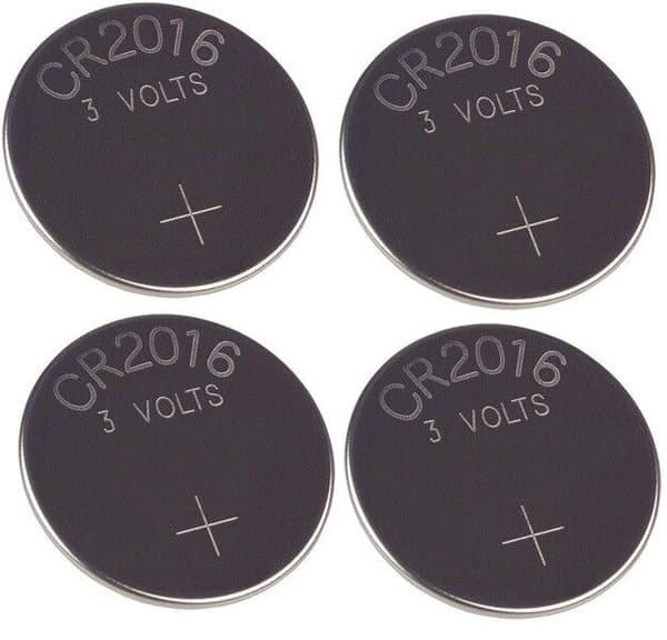 4x Remote Central Locking Key Batteries CR2016 fits Vauxhall