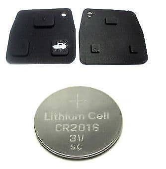 REMOTE 2 3 BUTTON KEY FOB RUBBER REPAIR KIT BATTERY FOR TOYOTA HIACE HIGHLANDER
