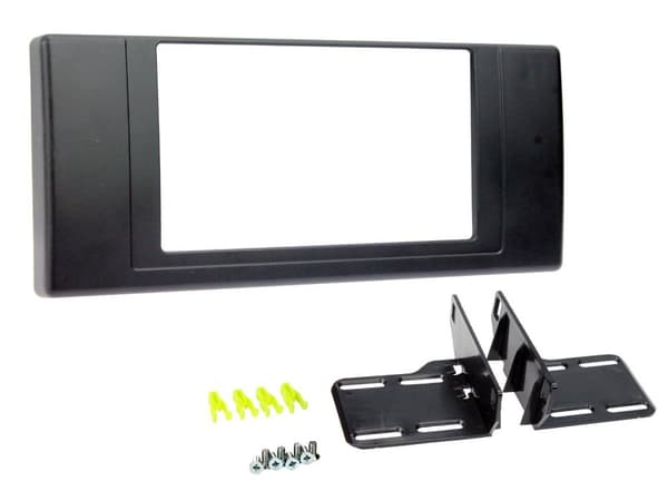 CT24BM09 DOUBLE DIN STEREO FACIA FASCIA SURROUND PANEL FOR BMW X5 2000-2006