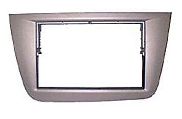DOUBLE DIN FACIA FASCIA STEREO RADIO SILVER DFP-18-01 FOR SEAT LEON TOLEDO