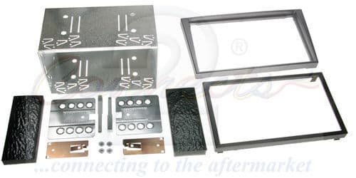 RADIO STEREO ANTHRACITE DOUBLE DIN FASCIA FACIA PANEL FOR VAUXHALL MERIVA VECTRA