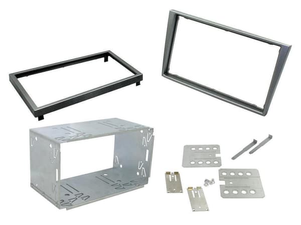 FOR VAUXHALL OMEGA CORSA VIVARO ANTHRACITE DOUBLE DIN FACIA FASCIA STEREO RADIO