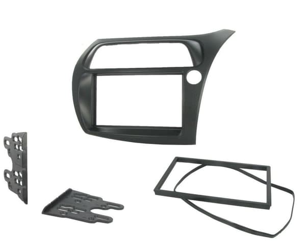 FOR HONDA CIVIC TYPE R HATCHBACK 2006-2011 DOUBLE DIN FACIA FASCIA PANEL BLACK