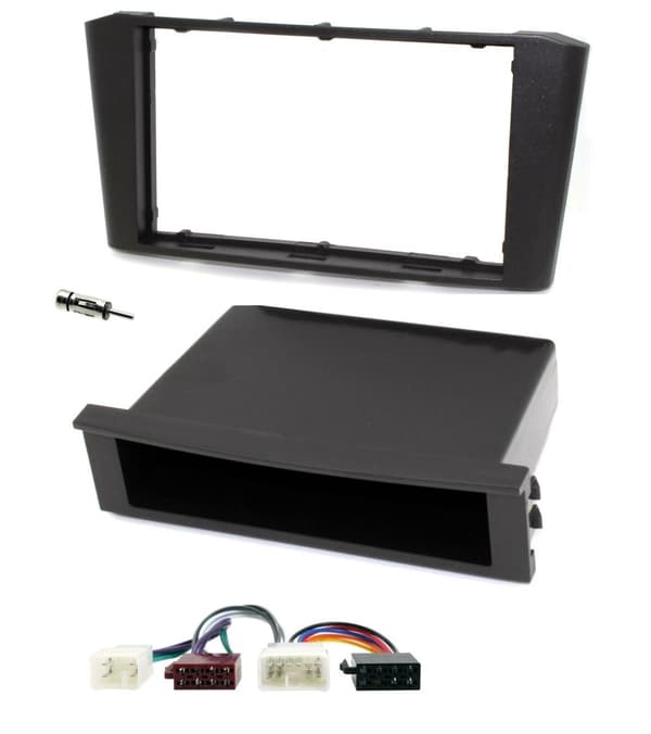 SINGLE OR DOUBLE DIN FACIA AERIAL WIRING HARNESS KIT FOR TOYOTA AVENSIS 03-2009