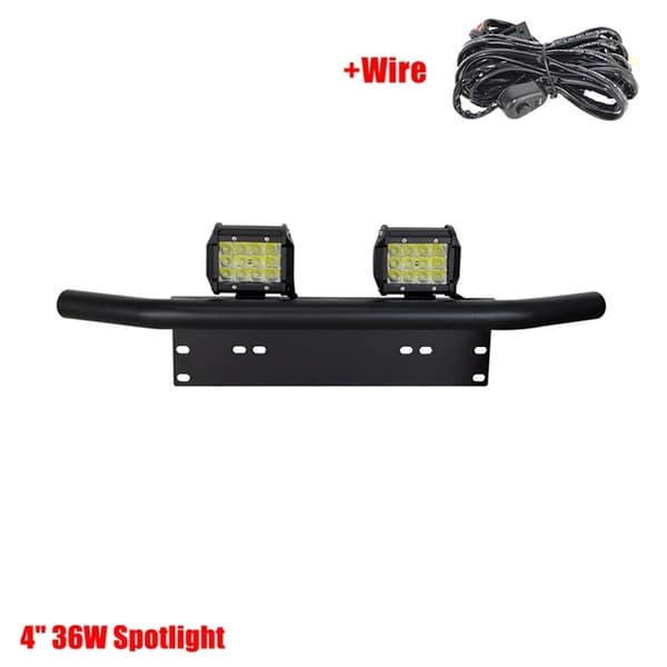 Nummerpladeholder, LED-lysbar, Offroad Spotlight, 4in Spot n Holder