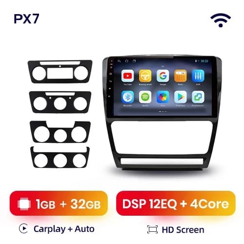 CarPlay-autoradio, langaton yhteys, Android Auto -integrointi, 4G-WIFI 4GB-64GB