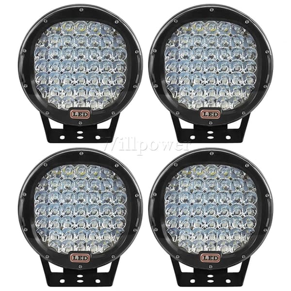 LED Arbejdslys, 9 tommer, 225W, Sort 2 stk