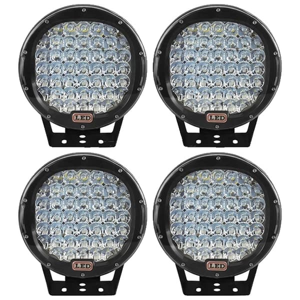 LED Arbejdslys, 9 tommer, 225W, Sort 2 stk