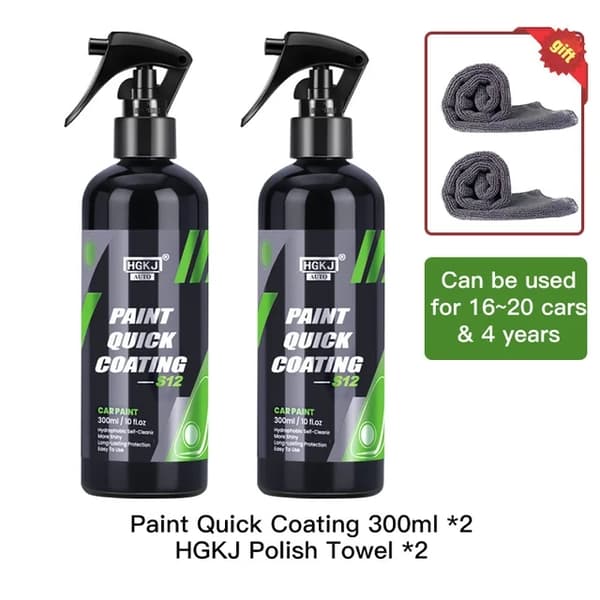 Bil Nano Coating Agent, Keramiske Coats, Glans Armor Spray, S12-300ml x S3-300ml