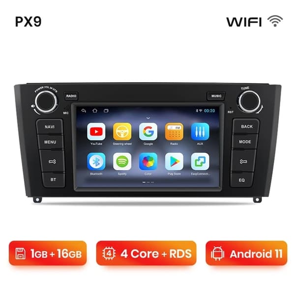 Carplay-autoradio, monimedia-GPS, Android 11, WIFI 1GB-16GB