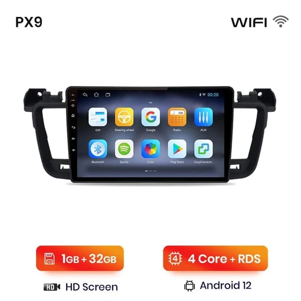 Carplay-autoradio, langaton Carplay, monimedia GPS-navigointi, WIFI 2GB-32GB A-1