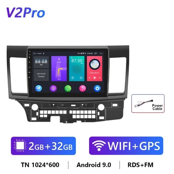 Auton radio, 4G WiFi-yhteys, Carplay-yhteensopivuus, 4Core 16G Carplay