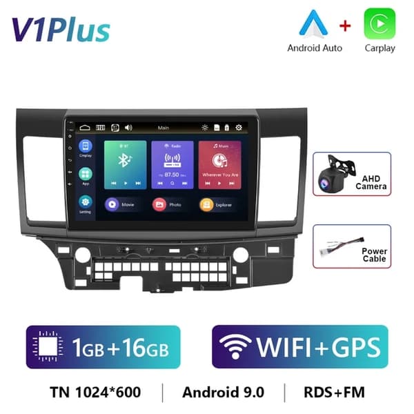 Auton radio, 4G WiFi-yhteys, Carplay-yhteensopivuus, 4Core 16G Carplay