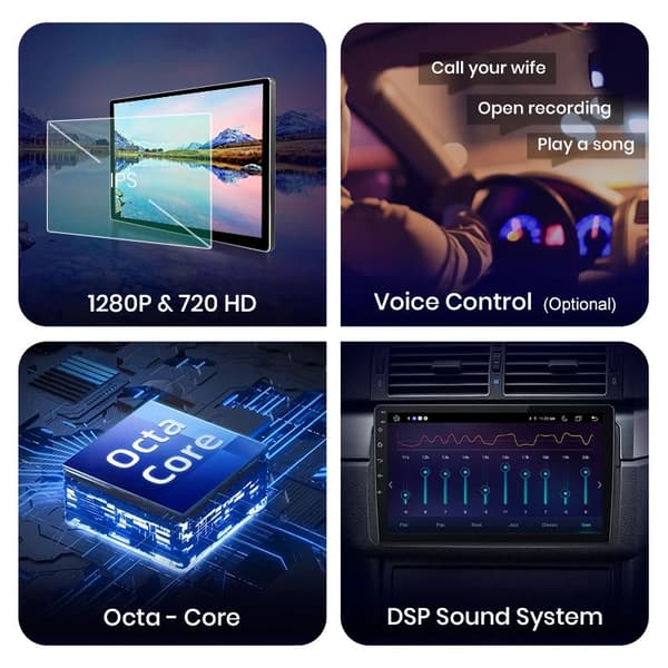 Carplay-autoradio, monimedia-GPS, Android 11, WIFI 2GB 32GB A-2