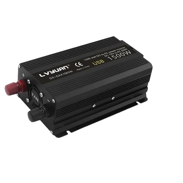 Effektomvandlare, 2000W kapacitet, DC 12V till AC 220V omvandling, EU-uttag kompatibilitet, 2600W