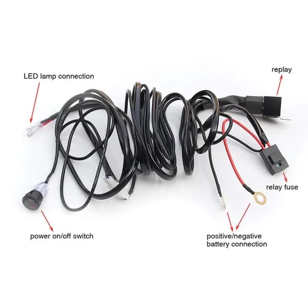 LED Motorcykel Forlygte, 100W, 12000LM, 3M Vandtæt Ledning