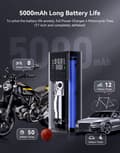 Miniatyrbild 5 av 5: Smart luftpump, 5000mAh batteri, LED digital display