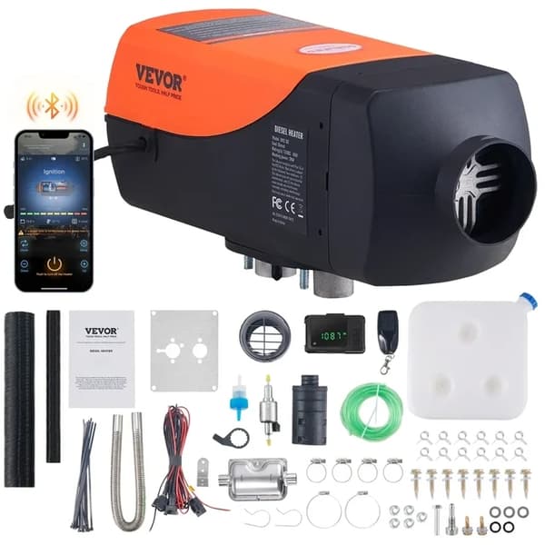 Bilvarmer, Diesel luftvarmer, Fjernbetjening, 5KW Bluetooth