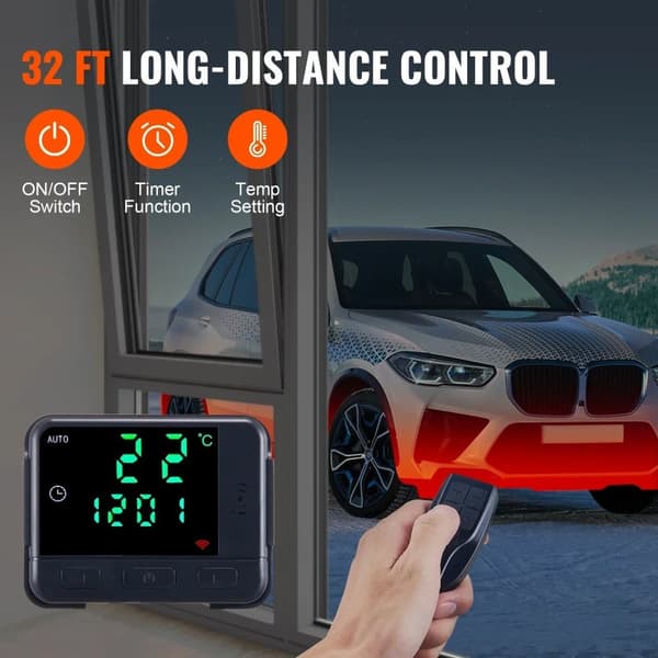 Bilvarmer, Diesel luftvarmer, Fjernbetjening, 5KW Bluetooth