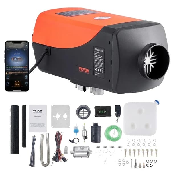Bilvarmer, Diesel luftvarmer, Fjernbetjening, 5KW Bluetooth