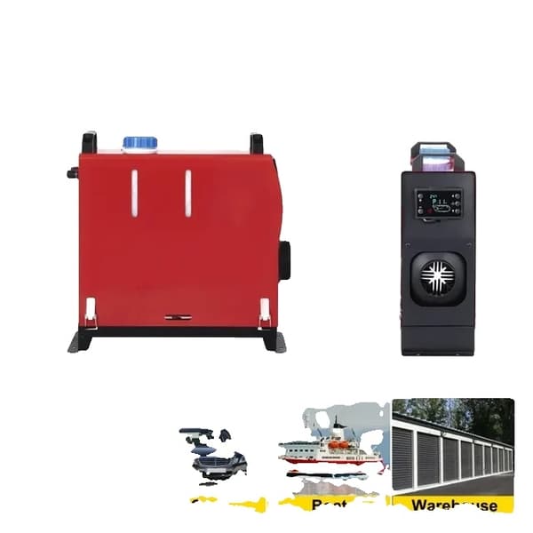 Auton lämmitin, kaukosäädin, lisälämmitin, 5KW sininen LCD 4 reikää