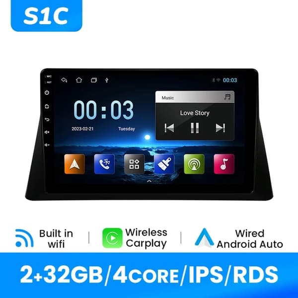 Carplay, Android 13, GPS, V1 (4GB 32GB)