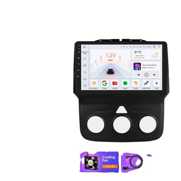 Android bilradio, 9 tommer touchscreen, Carplay integration, P3CP-2G 64G-4kerner