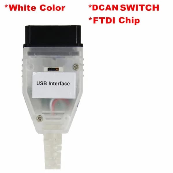 OBD2 BMW-kaapeli, vaihdettava K+CAN, FTDI FT232RQ-siru, Switch Blue
