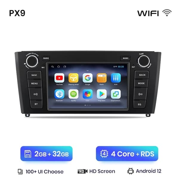 Carplay bilradio, multimedia GPS, Android Auto, WIFI 2GB-32GB A-2