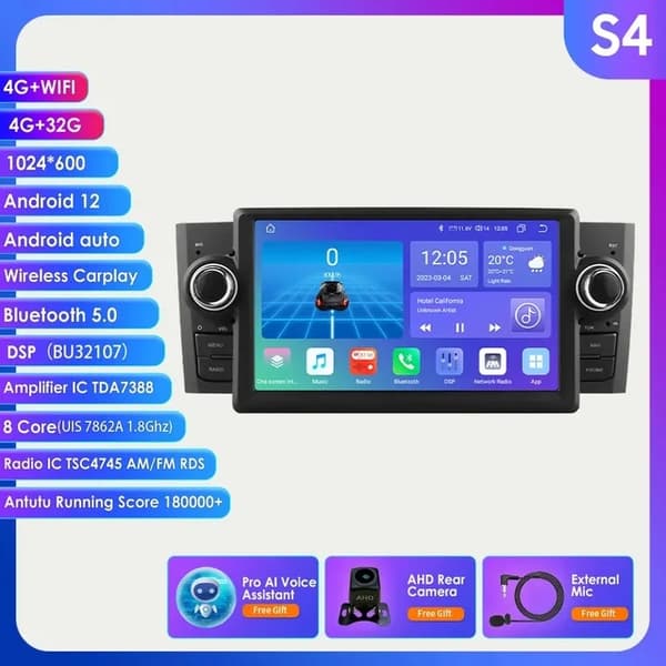 Carplay GPS Stereo, Trådløs Forbindelse, Multimedieafspiller, HC1 AHDC6