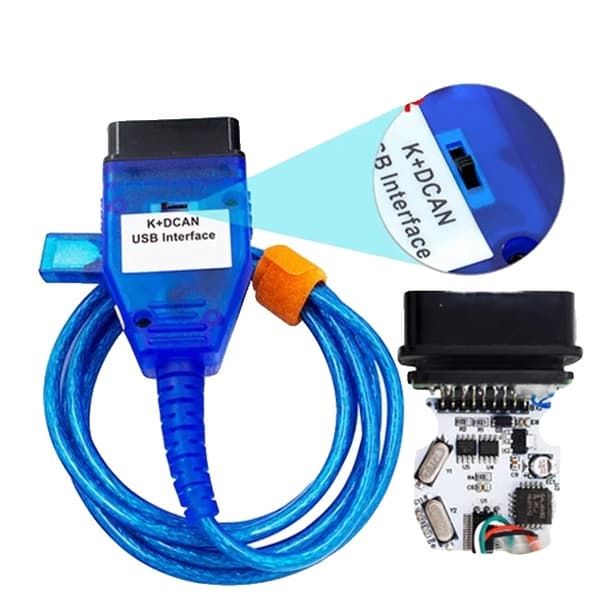 BMW-diagnostiikkakaapeli, OBDII-yhteensopivuus, FT232RL-sirun integrointi, Valkoinen Blue