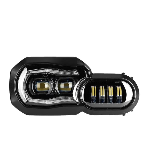 Motorcykelbelysning Strålkastare, Komplett LED-projektor, BMW F800GS, E9 Strålkastare