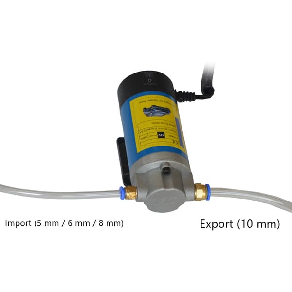 Elektrisk oljepump, 12V strömförsörjning, sug- och överföringsfunktion, Blå
