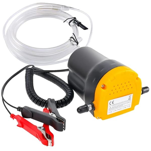 Olieudvinderpumpe, 12V elektrisk, mini og bærbar, Sort
