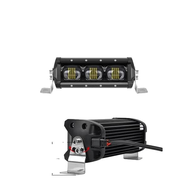 Off-road kofanger, LED taglygtebjælke, oversvømmelsesbestandig, 1 stk 8 tommer 30W