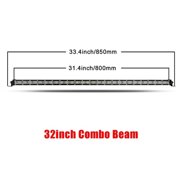 LED-ljusramp, Smal Design, Flera Storlekar, 20 tum Spot 2 st