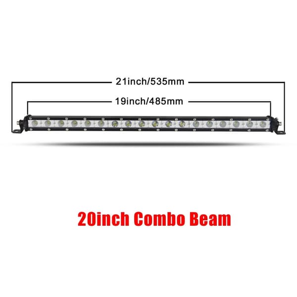 LED-ljusramp, Smal Design, Flera Storlekar, 20 tum Spot 2 st