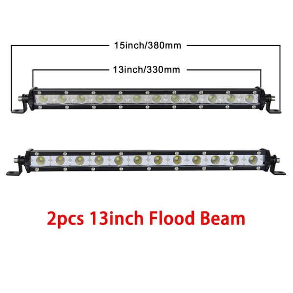 LED-ljusramp, Smal Design, Flera Storlekar, 20 tum Spot 2 st