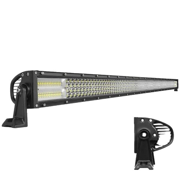 LED-ljusramp, 4-radigt design, för offroad-bruk, Rak 50 tum
