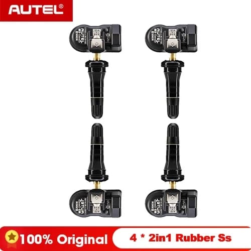 TPMS-anturi, 433 315MHZ taajuus, renkaiden paineenvalvontatesteri, 4x 2in1 alumiini ss