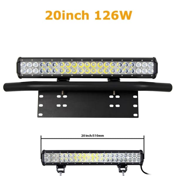 LED-lysbar, høj effektudgang, nem installation, 20in 288W Med ledning