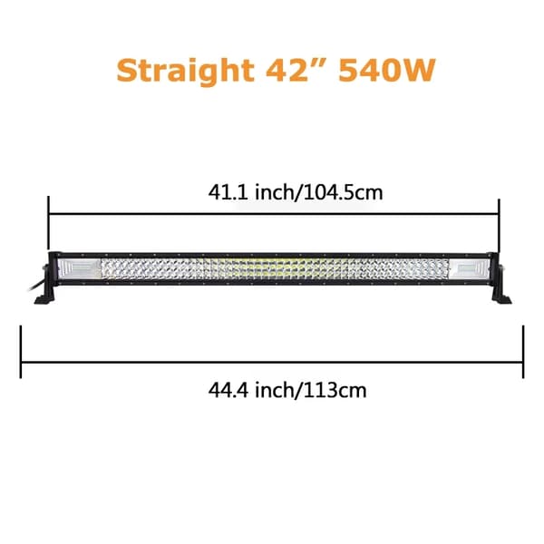 LED lysbjælke, kombinationsstråle, offroad køretøj kompatibilitet, 22 tommer 270w