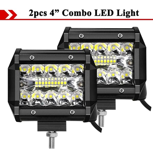 LED-pod, 4 tum, terrängkörning, 2 st 60W Combo