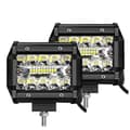 Miniatyrbild 1 av 2: LED-pod, 4 tum, terrängkörning, 2 st 60W Combo