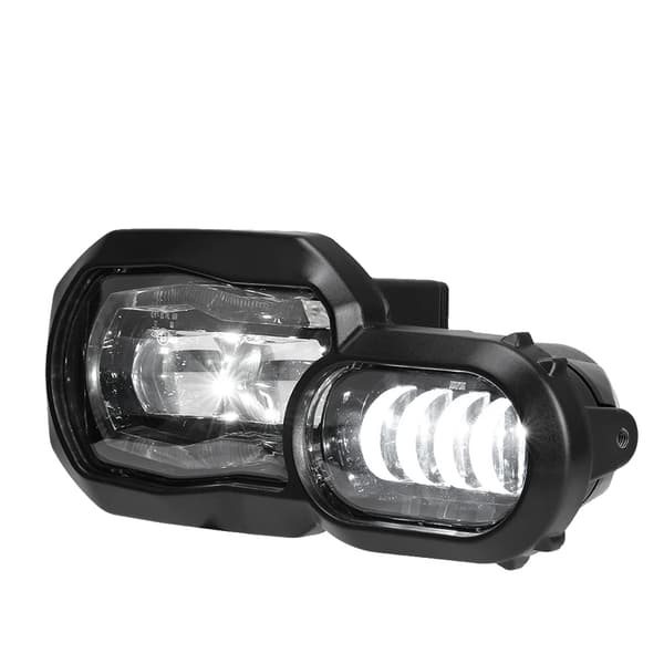 LED-strålkastare, komplett montering, BMW F800GS, E24 strålkastare