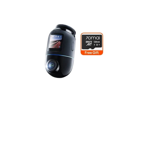 70mai 4K Dash Cam, 60FPS Videooptagelse, Stemmestyring,128GB Kortgave, X800 Frontkamera