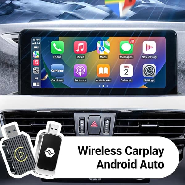 Trådløs CarPlay-adapter 2025, til CarPlay og Android Auto, Plug-and-Play, USB-C