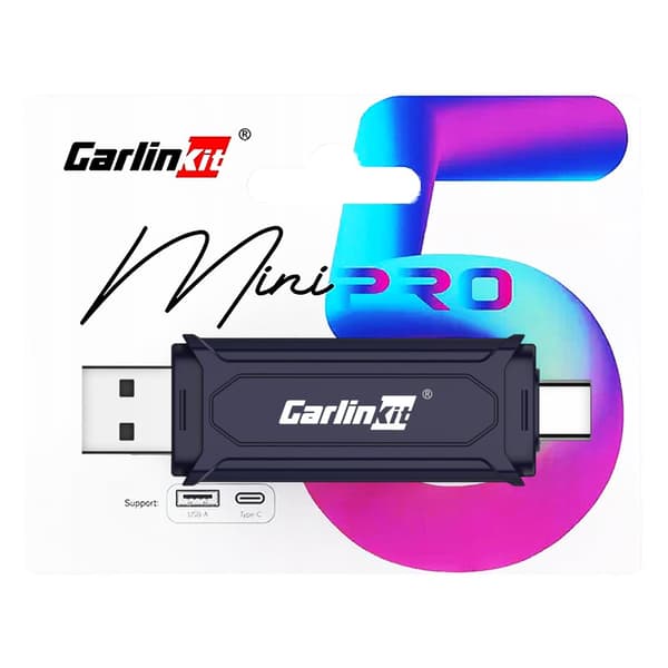 CarlinKit Mini SE Pro -sovitin Apple CarPlaylle ja Android Autolle langattomasti