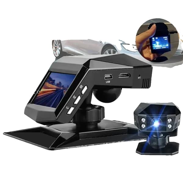 Bil DVR Dash Cam, 1080P videoopløsning, 170° linse vinkel, loopoptagelse,Sort 256G kort
