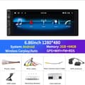 Miniatyrbild 2 av 2: Bilstereo, Android Auto, GPS, 2G 64G Carplay